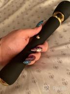 img 1 attached to Cordless Rechargeable Electric Vibrator Wand Massager With 15 Patterns For Clitoris, Neck, Back And Shoulder Relaxation review by Amber Love