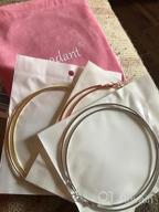 img 1 attached to Cocadant Set of 3 Big Hoop Earrings for Women with Sensitive Ears - Stainless Steel in 14K Gold, Rose Gold, and Silver Plating review by Josh Culotta