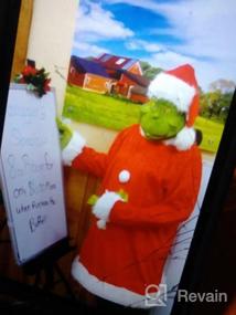 img 5 attached to Grinch Deluxe Costume For Adults With Realistic Features And High-Quality Fabric