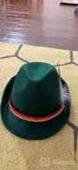 img 1 attached to 🎩 Stylish Melesh Dark Green German Alpine Oktoberfest Bavarian Costume Hat with Feather - A Classic Bavarian Accessory review by Devin Lee