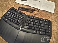 img 1 attached to Experience Comfortable Typing With Perixx PERIBOARD-613W Mini Wireless Ergonomic Split Keyboard For Windows And Mac - Dual Mode Compatibility review by Julio Fernandez