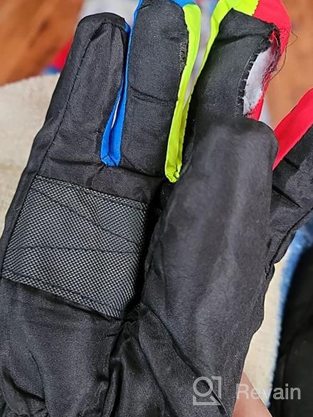 img 1 attached to Kids Winter Windproof Ski Gloves - Warm Snow Gloves for Boys and Girls (4 Pairs) review by Mariealphonse Seattle