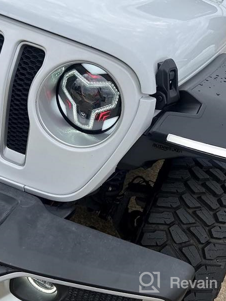 img 1 attached to SUPAREE 9 Inch Jeep LED Headlights Halo With DRL Turn Signal Low Beam High Beam For 2018 2019 2020 2021 Jeep Wrangler JL 2019 2020 2021 Gladiator JT Accessories With Beam Adjuster, 2 Packs review by Hector Sosa