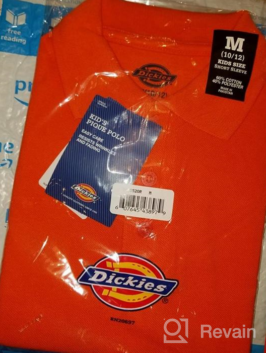 img 1 attached to Short Sleeve Pique Polo for Boys by Dickies review by John Maynard