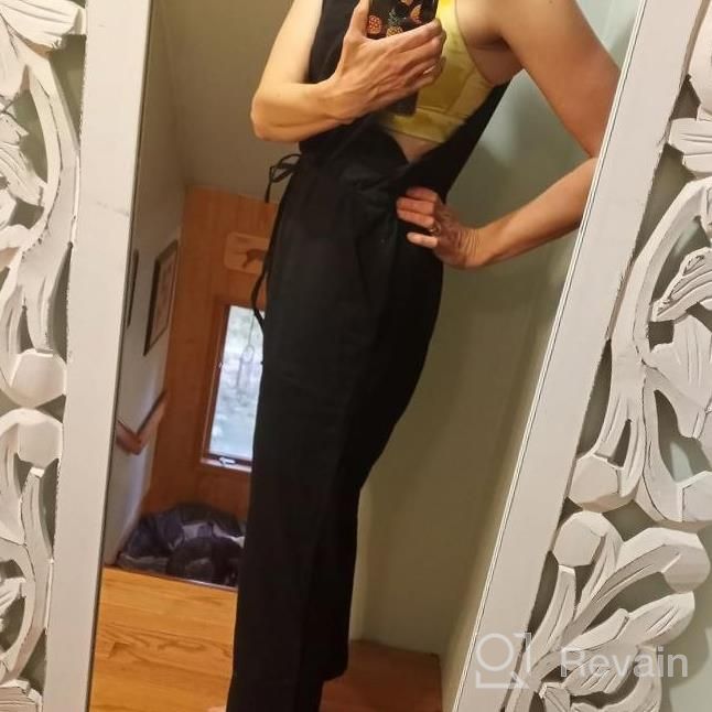img 1 attached to Fashionable Gihuo Women'S Loose Overalls With Adjustable Straps - Versatile Casual Jumpsuit review by Lorena Grant