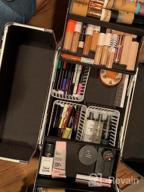 img 1 attached to Professional Makeup Train Case With Rolling Wheels And Folding Trays - 4 In 1 Organizer With Durable Aluminum Frame By OUDMAY review by Paul Rogger