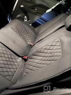 img 1 attached to Protect Your Car Seats In Style With GIANT PANDA 5 Waterproof Leather Car Seat Covers - Black+Red Line Full Set Universal Fit review by Matt Travers