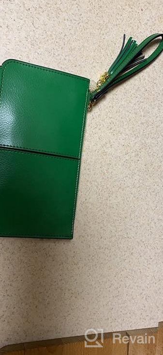 img 1 attached to Premium Leather Wristlet Wallet For Women - Multi-Card Phone Organizer And Clutch Purse review by Miguel Kriglstein