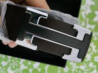 img 1 attached to Genuine Leather Ratchet Adjustable Automatic Men's Accessories in Belts review by Andy Metzger