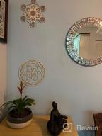 img 1 attached to Enhance Your Space With Simurg'S Sacred Geometry Wall Art Featuring Seed Of Life Crystal Grid And Flower Of Life Design review by Kenny Noel