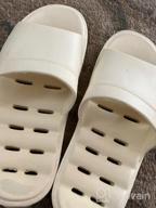 картинка 1 прикреплена к отзыву Anti-Slip Eva Indoor House Sandals For Women - LUFFYMOMO Shower Slippers For Bathroom от Ryan Reed