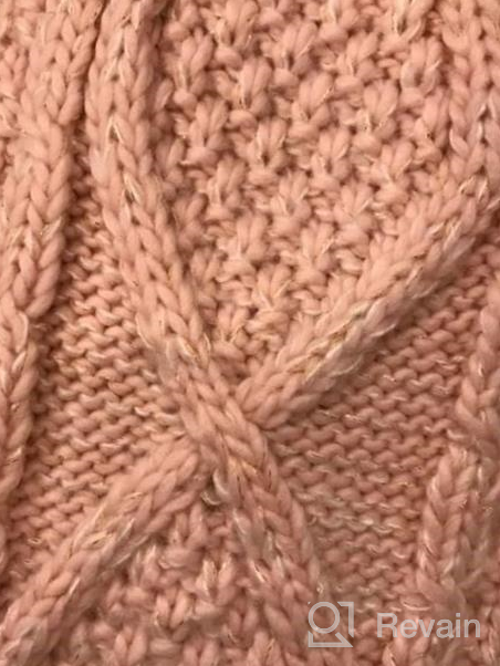 img 1 attached to Warm up with the UNDER ZERO 🧣 UO Girl's Winter Cute Pink Knitted Hat Scarf Set review by Erica Nelson