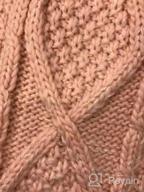 img 1 attached to Warm up with the UNDER ZERO 🧣 UO Girl's Winter Cute Pink Knitted Hat Scarf Set review by Erica Nelson