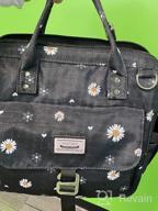 img 1 attached to Insulated Lunch Bag For Women - Large Flower Lunch Tote With Removable Shoulder Strap And Multiple Pockets - Perfect For Work, School, Picnics, Hiking And Beach Trips review by Richard Cartner