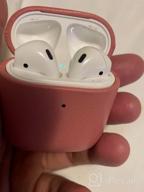 картинка 1 прикреплена к отзыву Двухцветный чехол для AirPods из натуральной кожи от Lopie — ударопрочный и пыленепроницаемый жесткий чехол для Apple AirPods 1st и 2Nd Gen коричневого и черного цветов, материал из воловьей кожи обеспечивает долговечность от Brian Price