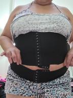 img 1 attached to CYDREAM Women 2 In 1 Waist Trainer Postpartum Belly Pelvis Belt Tummy Control Cincher Corset Girdle Body Shaper review by Nick Owens
