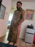 img 1 attached to Mens Leather Trench Coat Full Length Duster review by Justin Gomez