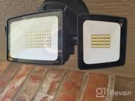 img 1 attached to Onforu 55W Outdoor Flood Lights, 5500LM Super Bright Security Lighting, 3 Adjustable Heads, IP65 Waterproof 6500K Wall Mount LED Exterior Flood Light review by Bill Kodba