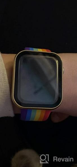 картинка 1 прикреплена к отзыву Rose Gold Fohuas Watch Case For Apple Watch Series 6/5/4/SE 40Mm - With Protective Screen, Hard PC Bumper, And Impact HD Clear Air Bubble-Free Design от Dave Harris