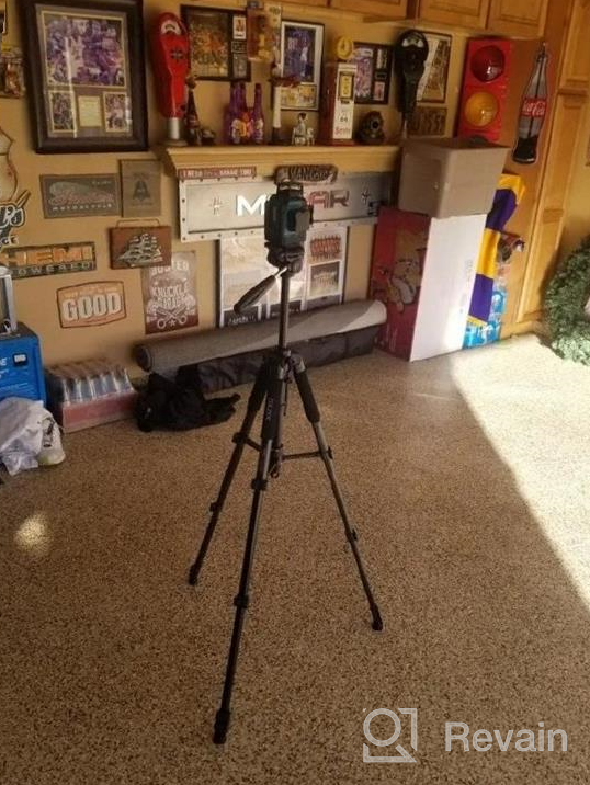 img 1 attached to Lightweight Aluminum Travel Tripod For DSLR SLR Cameras And DVs Up To 75 Inches With Carry Bag - Compatible With Canon, Nikon, Sony, Olympus And More. review by Melota Phillips