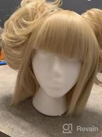 img 1 attached to Blonde Bun Anime Cosplay Wig For Halloween Costume Heroes - Linfairy Wig review by Esvin Hopuhnopuhlis