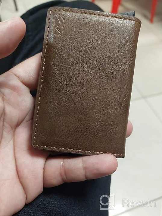 img 1 attached to Premium Minimalistic Leather Credit Aluminum Ejector: Perfect Men's Wallet Accessory for Card Cases and Money Organizers review by Billy Stull