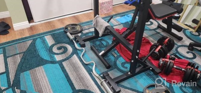 img 1 attached to 550Lbs Adjustable Squat Rack Stand, Barbell Rack, Bench Press Home Gym Weight Rack Stand By BangTong&Li review by Jesus Samaddar