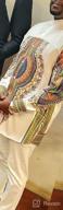 картинка 1 прикреплена к отзыву 🌍 Showcase Your Style with COOFANDY Men's African Dashiki Sleeve Button Shirts от David Alvarado
