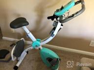 img 1 attached to Murtisol Foldable Exercise Bike - Magnetic Resistance Control, Twister Plate, Arm Resistance Bands, Extra Large & Adjustable Seat And Heart Monitor For Home Workouts In Three Colors review by Greg Cunningham