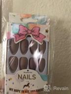 img 1 attached to Chic And Classy: 24PCS Edary Ballerina Fake Nails In Nude Pure Color Matte Coffin Design For Women review by Keith Wachtel