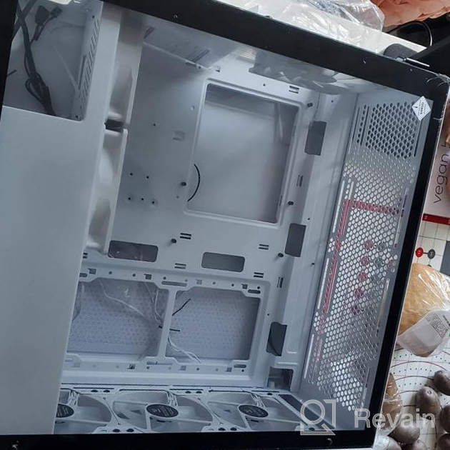 img 1 attached to Vetroo AL600 Mid-Tower ATX PC Case With Top 360Mm Radiator Support, 3X120Mm ARGB Fans, 3X120Mm Regular Fans, Airflow Mesh Design In White For Enhanced Gaming, With Controller Hub review by Clayton Morris
