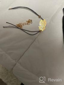 img 6 attached to Браслеты из розового кварца для женщин - регулируемые браслеты со стеком подвесками - изысканный подарок другу с жемчужным золотым покрытием