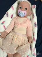 img 1 attached to 👶 Vollence Lifelike Full Body Silicone Baby Doll - 23 inch Realistic Newborn Girl Doll, Non-Vinyl Reborn Baby Doll review by Jerome Godwin