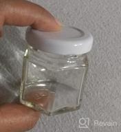 img 1 attached to Nakpunar 12 Pcs 4 Oz Hexagon Glass Jars With Black Lids (4 Oz, Black) review by Jessica Powell