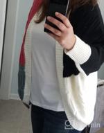 img 1 attached to Women'S Long Sleeve Color Block Cable Knit Cardigan Sweater Open Front Outwear review by Chris Willis