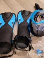 img 1 attached to Experience Underwater Adventure With Odoland'S 5-In-1 Snorkel Set - Full Face Mask, Fins, And More! review by Paul Newton