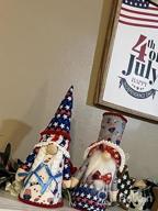 img 1 attached to Set Of 2 American Patriotic Gnome Decorations For 4Th Of July And Memorial Day - Handmade Plush Swedish Tomte Christmas Gnomes, Perfect Gifts For Women And Newly Naturalized US Citizens review by Kelly Jones