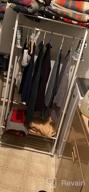 img 1 attached to UDEAR Black Metal Freestanding Garment Rack Storage Organizer With 2 Shelves For Clothes, Shoes, Bags And Overcoat - Entryway Room Space Saving review by Mike Quade