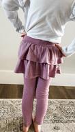 img 1 attached to RieKet Girls Toddler Leggings Skirt Girls' Clothing in Leggings review by Keyone Brownlee