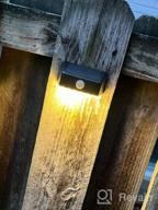 img 1 attached to Illuminate Your Outdoor Space With Linkind'S Solar-Powered Motion Sensor Lights-4 Pack review by Steve Snyder