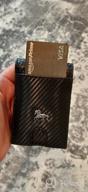img 1 attached to RFID-Secured Black Leather Slim Money Clip Wallet With ID Holder For Men review by Matthew Coste