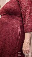 img 1 attached to 👗 Floral Lace Plus Size Midi Dress with Pockets for Party and Wedding review by Chris Lujan