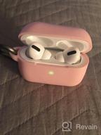 img 1 attached to Protect Your AirPods In Style With Hamile Silicone Case: Compatible With AirPods 1 & 2, LED Visible, And Comes With Keychain - Rose-Nightglow Purple review by Hamilton Larcony