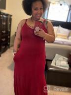 img 1 attached to Womens Strappy Sleeveless Maxi Dress With Pockets For Casual Beachwear - Krismile review by Montrell Copeland