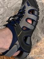 img 1 attached to Men'S Outdoor Hiking Sandals Closed Toe Athletic Sport Lightweight Trail Walking Summer Water Shoes review by Cedric Edwards