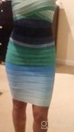 img 1 attached to Rainbow Bodycon Party Dress With Strapless Bandage Detailing For Women review by Miriam Moore