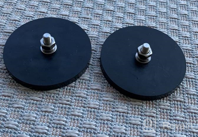img 1 attached to 🧲 MUTUACTOR 2Pack 100lb Anti-Scratch Neodymium Rubber Coated Magnet: Versatile Magnetic Base for Off-Road Vehicle Lighting, LED Working/Signal Lights, Antenna, and More! review by David Bartan