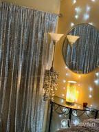 img 1 attached to Double Pack Rose Gold Sequin Backdrop Curtains - Sparkling Décor For Special Occasions! review by Michael Cox