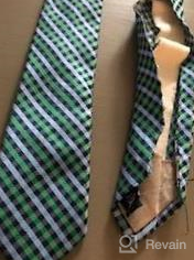 img 1 attached to Wembley Boys' Big Rouen Plaid Tie: Sartorial Style for Sophisticated Young Gentlemen review by George Cochran