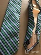 img 4 attached to Wembley Boys' Big Rouen Plaid Tie: Sartorial Style for Sophisticated Young Gentlemen